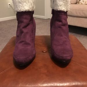 Purple Booties by Forever